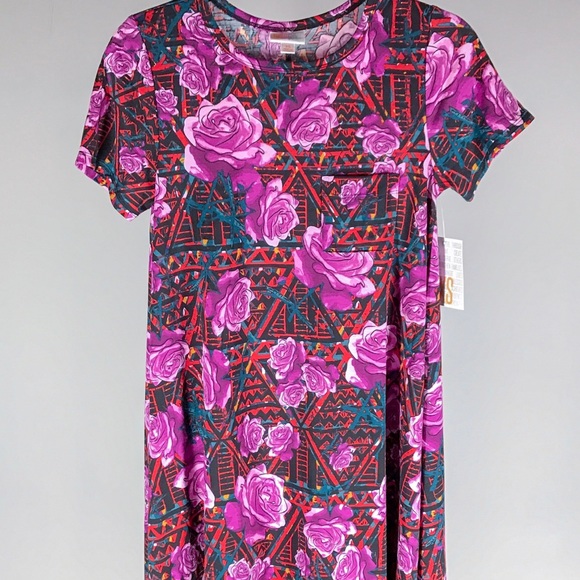 LuLaRoe Dresses & Skirts - LuLaRoe Carly - XS - Pink Roses